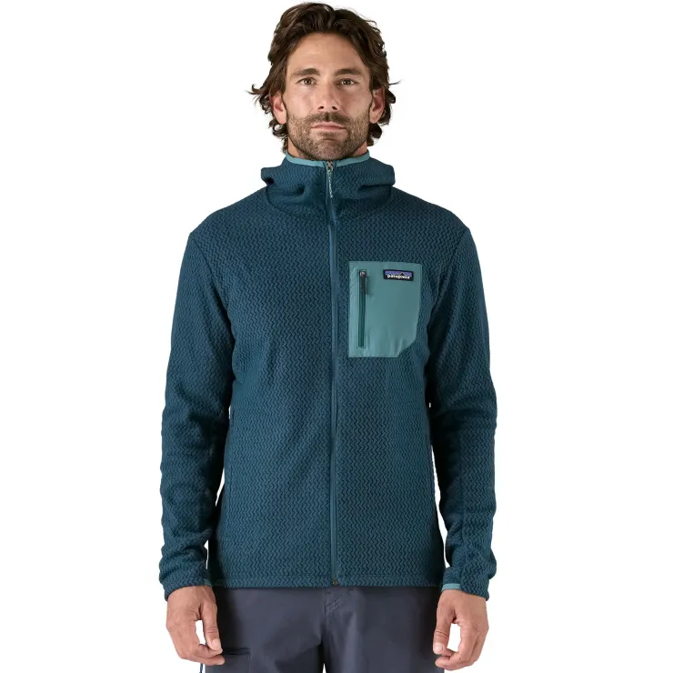 Patagonia Mens R1 Air Full-Zip Hoody - Tidal Teal Hot