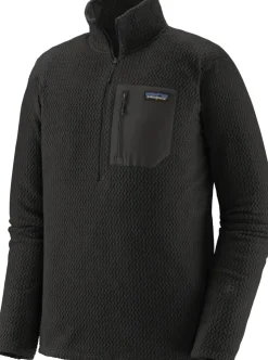 Patagonia Mens R1 Air Zip Neck - Black Discount
