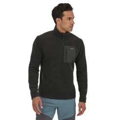 Patagonia Mens R1 Air Zip Neck - Black Discount