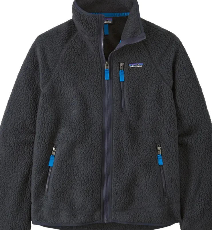 Patagonia Mens Retro Pile Jacket - Pitch Blue-Endless Blue New