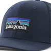 Patagonia P-6 Logo Trucker Hat - New Navy New