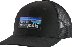 Patagonia P-6 Logo Trucker Hat - Black Best