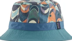 Patagonia Wavefarer Bucket Hat - Swallowtail Geo-Still Blue Outlet