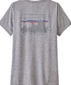 Patagonia Womens Cap Cool Daily Graphic Shirt - 73 Skyline-Feather Grey Fashion