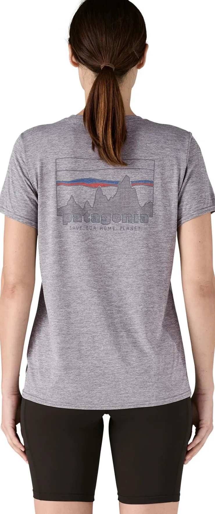 Patagonia Womens Cap Cool Daily Graphic Shirt - 73 Skyline-Feather Grey Fashion