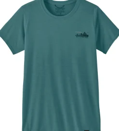 Patagonia Womens Cap Cool Daily Graphic Shirt - 73 Skyline-Wetland Blue X-Dye Sale
