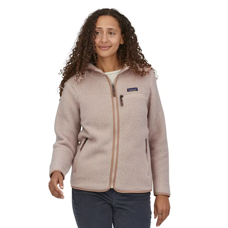 Patagonia Womens Retro Pile Hoody - Shroom Taupe New