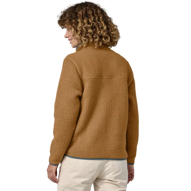Patagonia Womens Retro Pile Jacket - Nest Brown-Nouveau Green Discount
