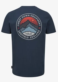 Rab Mens Basecamp 3 Peak Tee - Tempest Blue Outlet