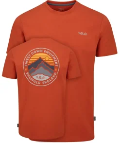 Rab Mens Basecamp 3 Peak Tee - Red Clay New