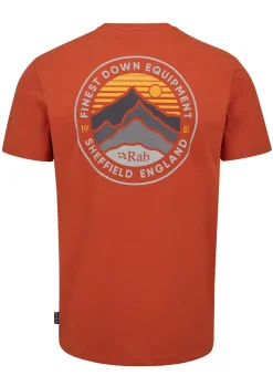 Rab Mens Basecamp 3 Peak Tee - Red Clay New