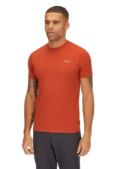 Rab Mens Basecamp 3 Peak Tee - Red Clay New