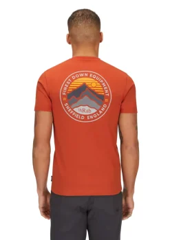 Rab Mens Basecamp 3 Peak Tee - Red Clay New