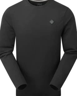 Rab Mens Basecamp Logo Badge LS Tee - Beluga New