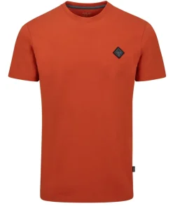 Rab Mens Basecamp Logo Badge Tee - Red Clay Outlet