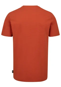 Rab Mens Basecamp Logo Badge Tee - Red Clay Outlet