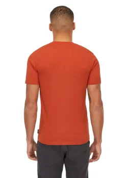 Rab Mens Basecamp Logo Badge Tee - Red Clay Outlet