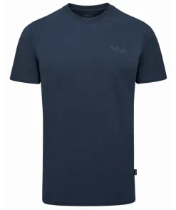 Rab Mens Basecamp Logo Tee - Tempest Blue Clearance