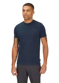 Rab Mens Basecamp Logo Tee - Tempest Blue Clearance