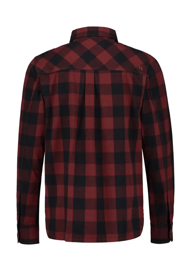 Rab Mens Boundary Shirt - Oxblood Red Check Sale