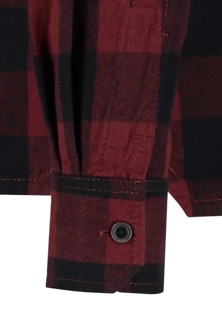 Rab Mens Boundary Shirt - Oxblood Red Check Sale