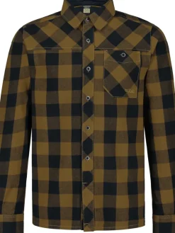 Rab Mens Boundary Shirt - Caramel Check Sale
