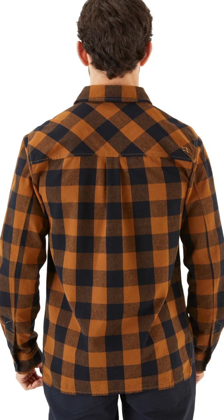 Rab Mens Boundary Shirt - Caramel Check Sale