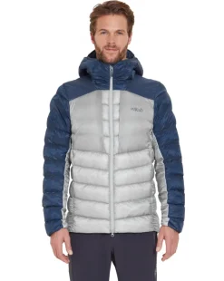 Rab Mens Cirrus Ultra Hoody - Tempest Blue-Light Zinc Hot