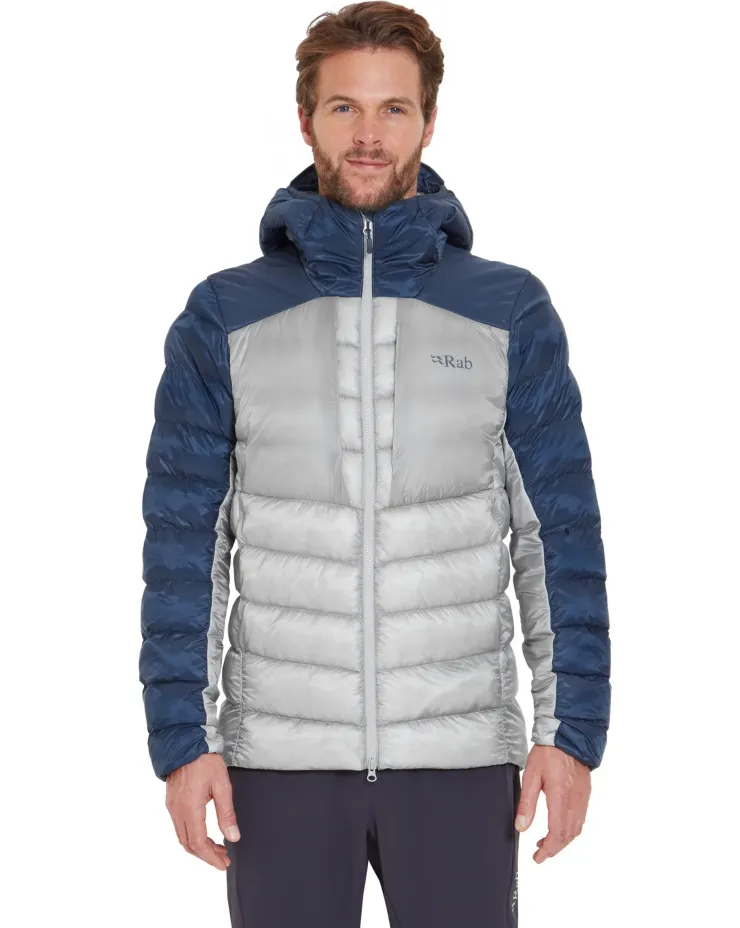 Rab Mens Cirrus Ultra Hoody - Tempest Blue-Light Zinc Hot