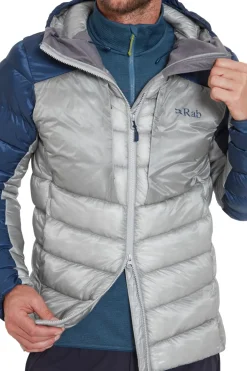 Rab Mens Cirrus Ultra Hoody - Tempest Blue-Light Zinc Hot