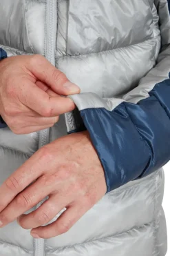 Rab Mens Cirrus Ultra Hoody - Tempest Blue-Light Zinc Hot