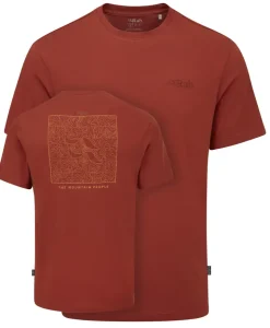 Rab Mens Crimp Elevation Tee - Tuscan Red New