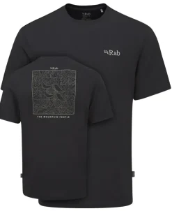 Rab Mens Crimp Elevation Tee - Beluga Hot