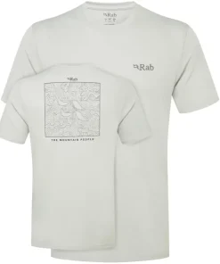 Rab Mens Crimp Elevation Tee - Light Zinc Fashion