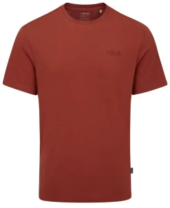 Rab Mens Crimp Logo Tee - Tuscan Red Hot