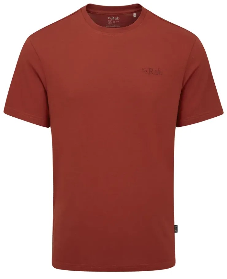 Rab Mens Crimp Logo Tee - Tuscan Red Hot