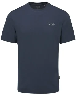 Rab Mens Crimp Logo Tee - Tempest Blue Clearance