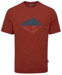 Rab Mens Crimp Reflection Tee - Tuscan Red Best
