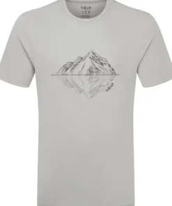 Rab Mens Crimp Reflection Tee - Light Zinc Discount