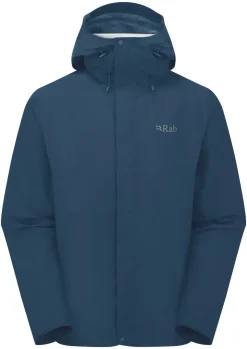 Rab Mens Downpour Jacket - Tempest Blue Hot