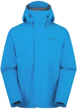 Rab Mens Downpour Jacket - Maya Blue Hot