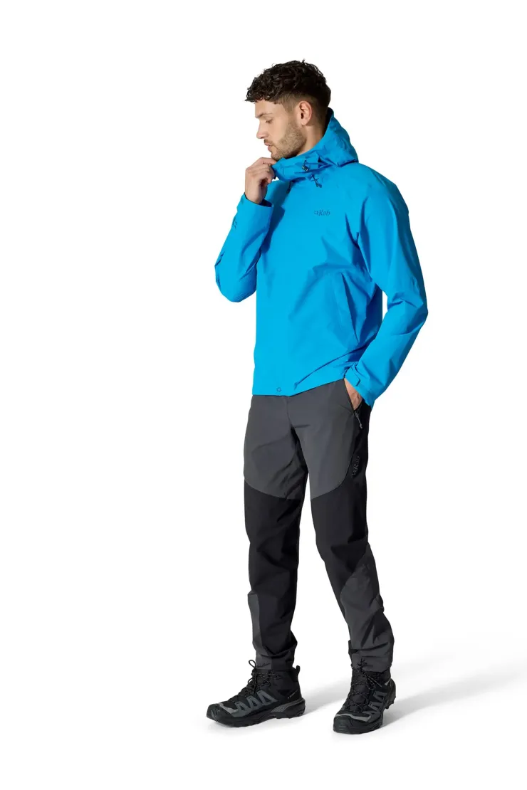 Rab Mens Downpour Jacket - Maya Blue Hot