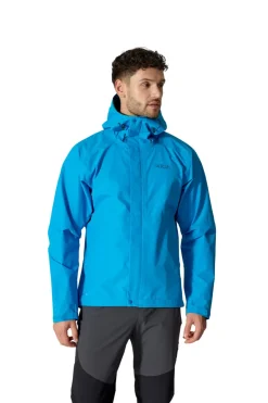Rab Mens Downpour Jacket - Maya Blue Hot