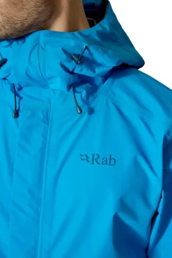 Rab Mens Downpour Jacket - Maya Blue Hot