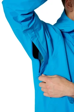 Rab Mens Downpour Jacket - Maya Blue Hot