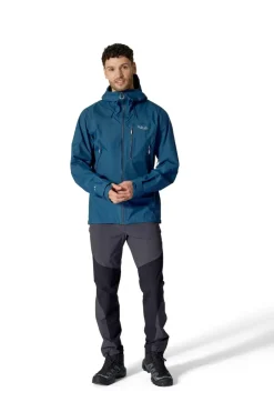 Rab Mens Downpour Mountain Jacket - Tempest Blue Hot