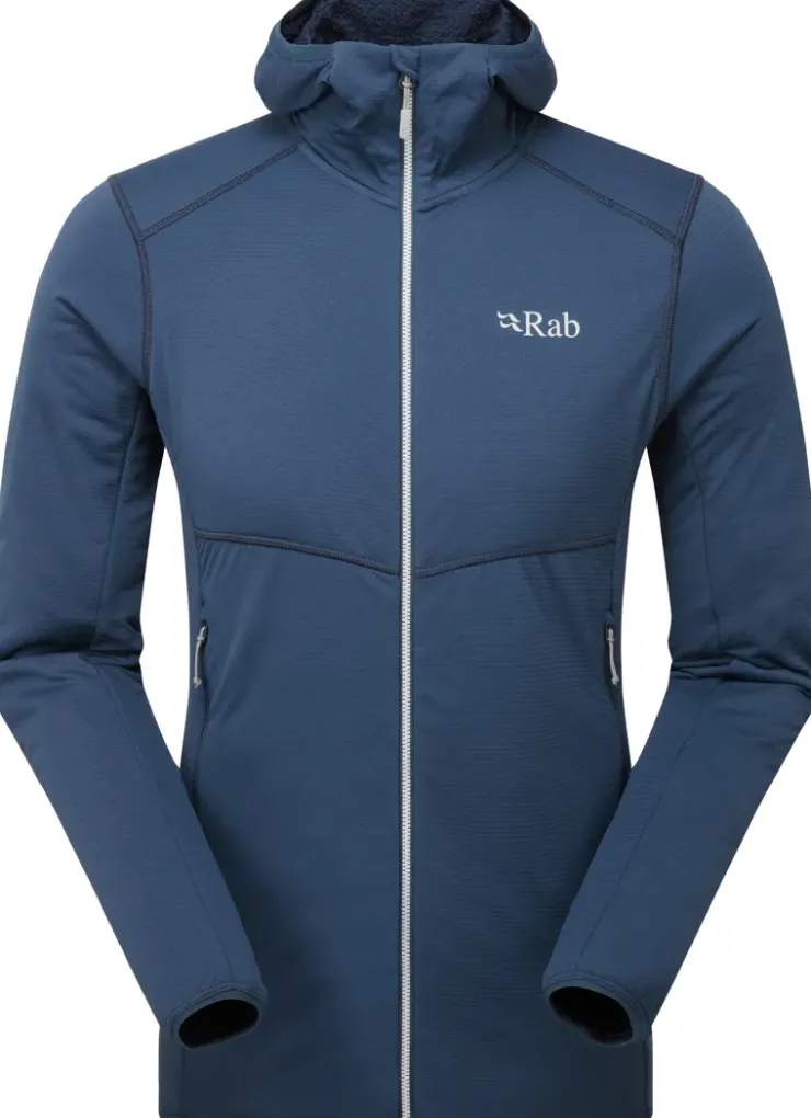 Rab Mens Evolute Hoody - Tempest Blue Clearance