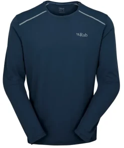 Rab Mens Force Long Sleeved Tee - Tempest Blue Best