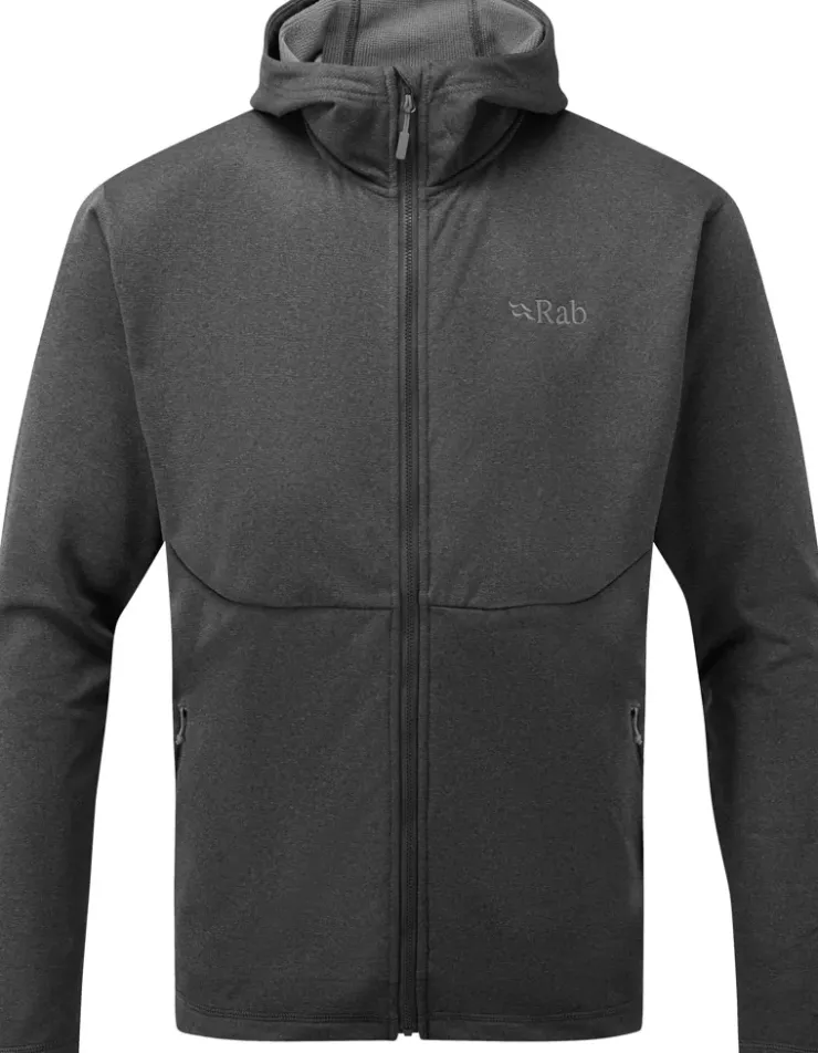 Rab Mens Geon Hoody - Black - Steel Marl Best