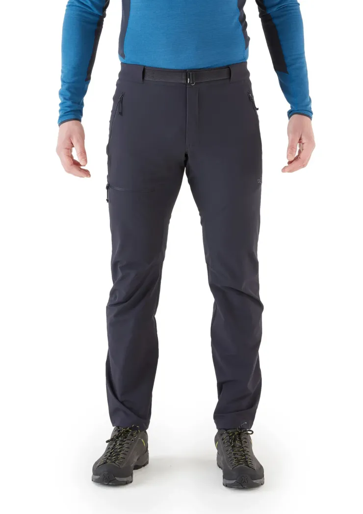 Rab Mens Incline AS Softshell Pants - Ebony Fashion